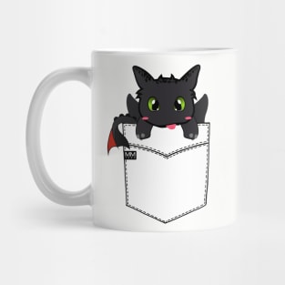 Toothless Dragon Night Fury Pouchie Shirt - In Pocket Mug